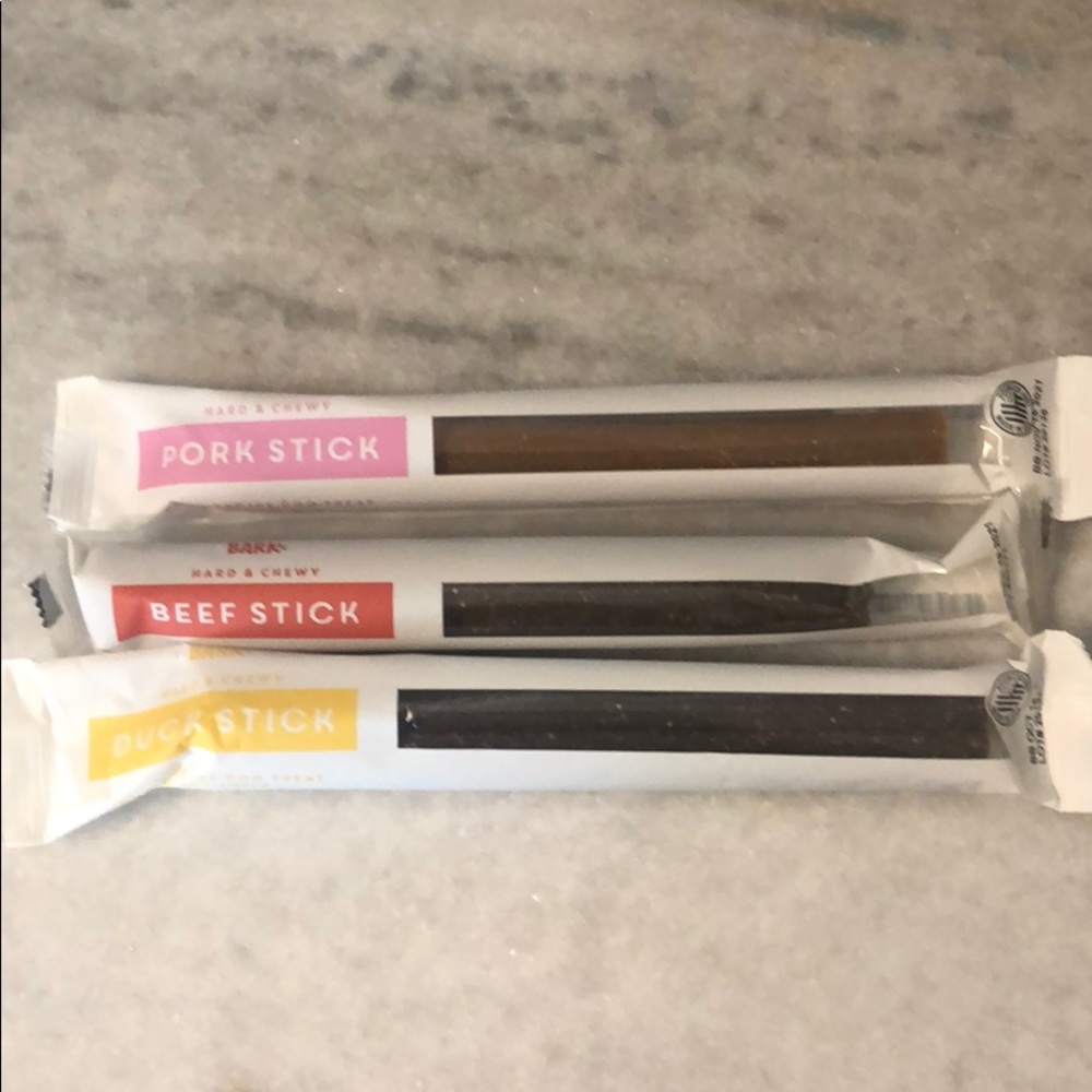 BRAND NEW Pork, beef and duck sticks